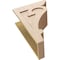 Ekena Millwork 10"W x 20"D x 30"H Classic Mayflower Rough Cedar Woodgrain TimberThane Corbel, Primed Tan CORUR10X20X30MAYRCPR - alternate 2